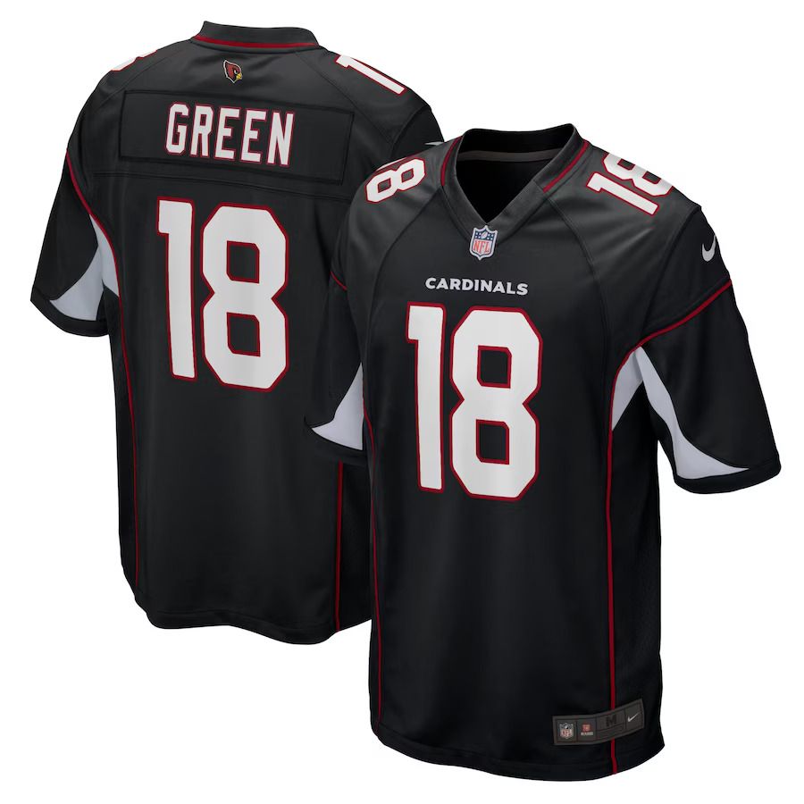 Men Arizona Cardinals 18 A.J. Green Nike Black Game NFL Jersey